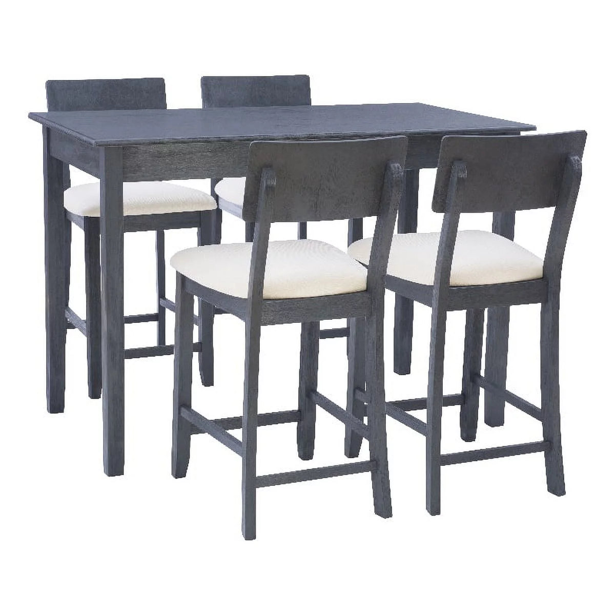 Dark Charcoal Wood Five Piece Tavern Set A73780