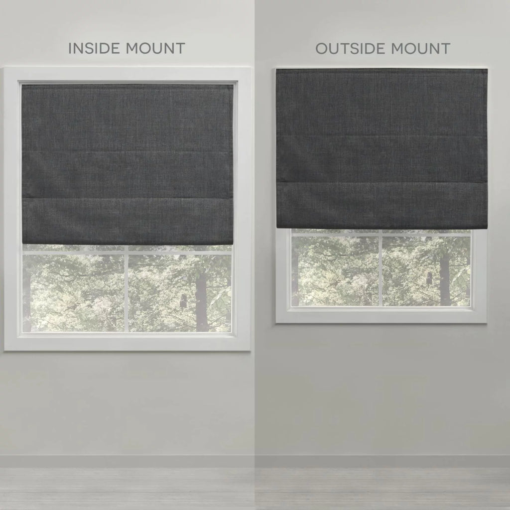 Silver 34"x64" Blackout Roman Shade R27690