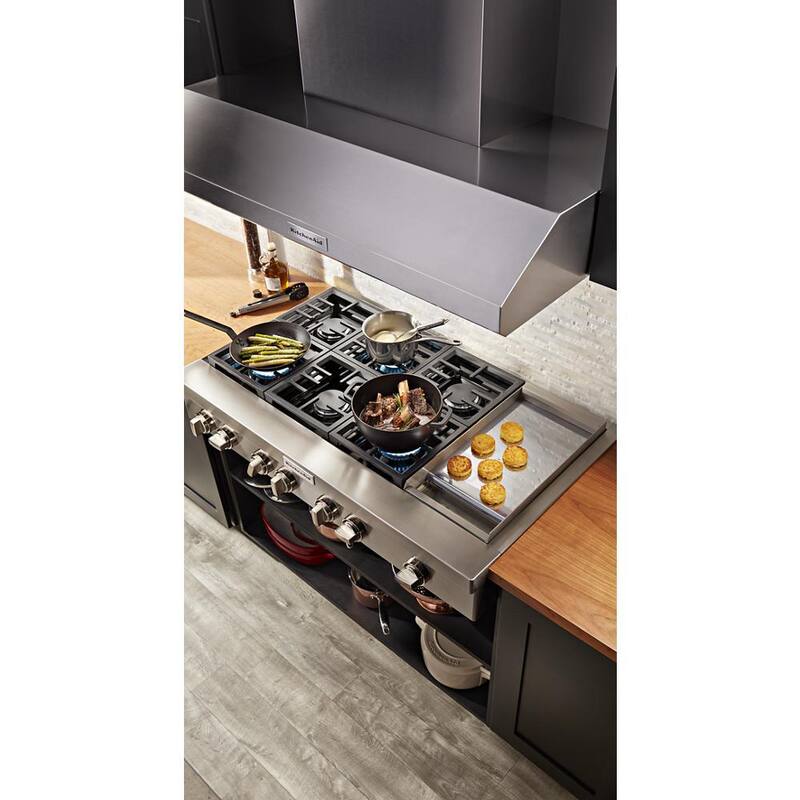 Gas Commercial Cooktop with 6-Burners in Stainless Steel W1845