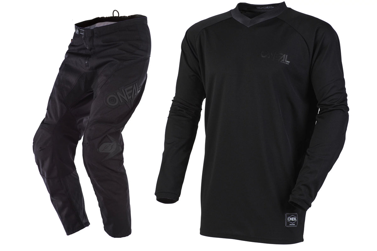 Black Motocross Jersey Pants Combo D405501