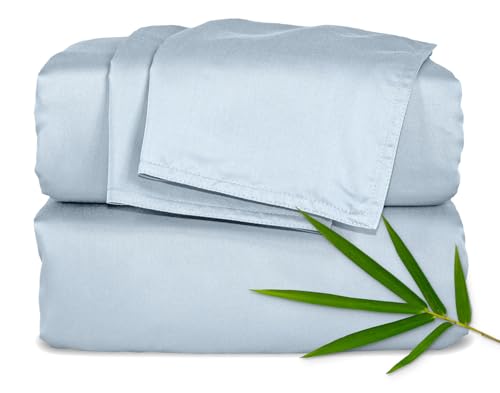 King White Bamboo Viscose Bed Sheet Set R574