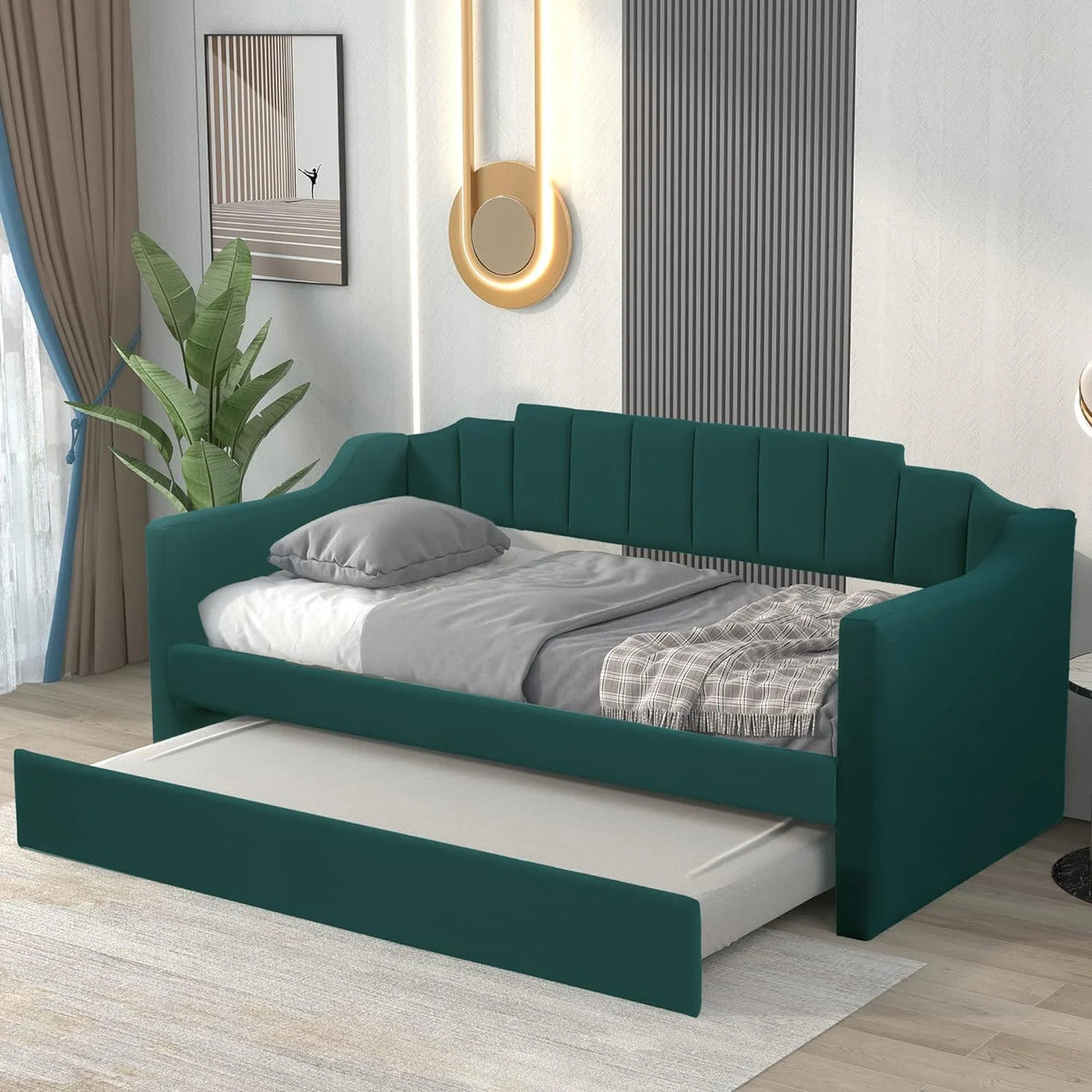 Upholstered Daybed with Wood Frame P731979