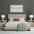 Queen Tufted Upholstered Platform Bed O160