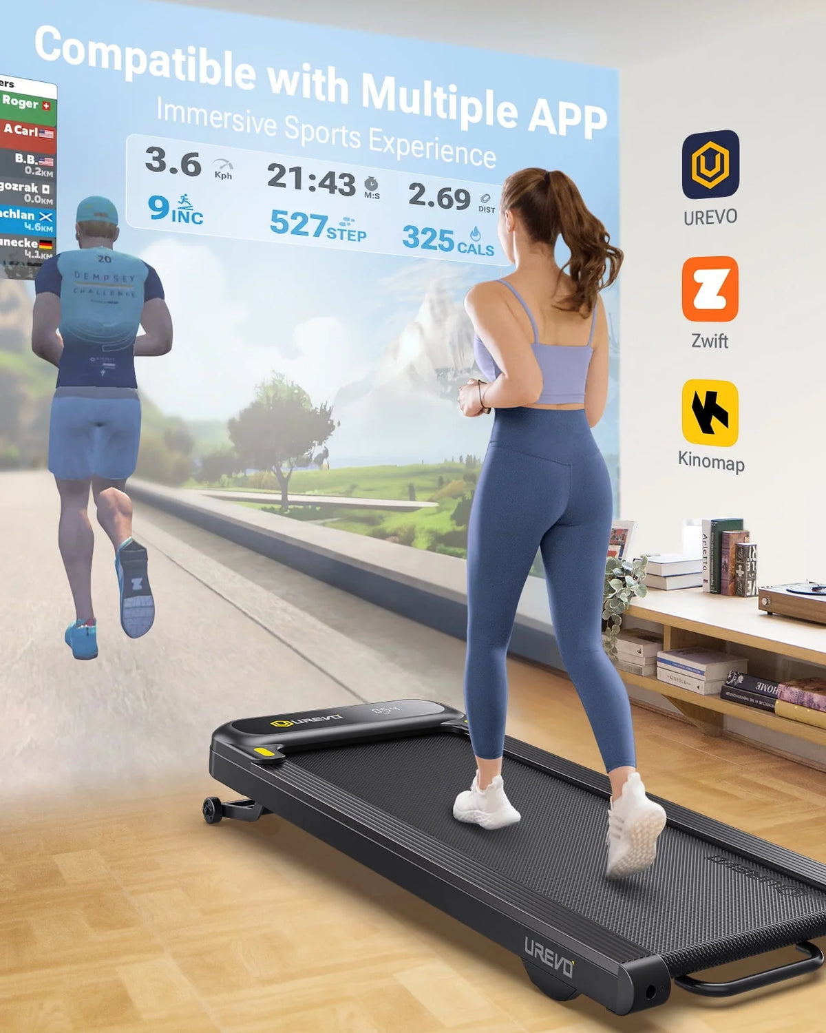 Auto Incline Treadmill with APP & Remote Control J38235
