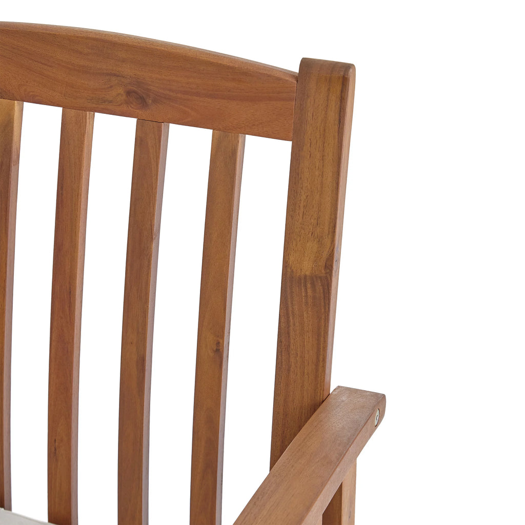 Acacia Wood 3 Piece Bistro Set with Cushion R471