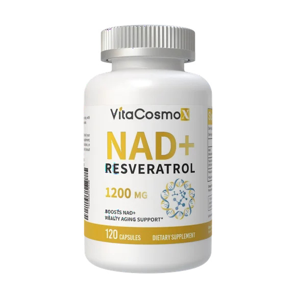 1200mg Liposomal NAD+ Supplement with Resveratrol Capsules C4974