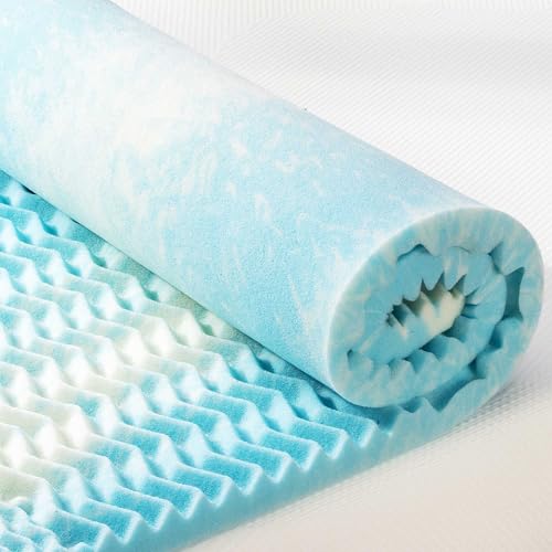 2 Inch Gel Foam Mattress Topper, Twin XL E351331