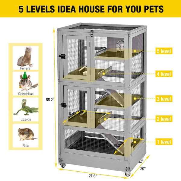 Wooden Ferret Cage V8384