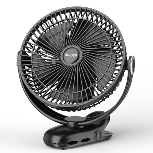 12000mAh 8in Rechargeable Portable Clip on Fan B94453