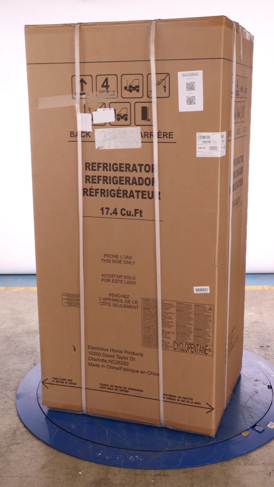 33 IN 17.4 CU FT Stainless Steel French Four Door Refrigerator J7250