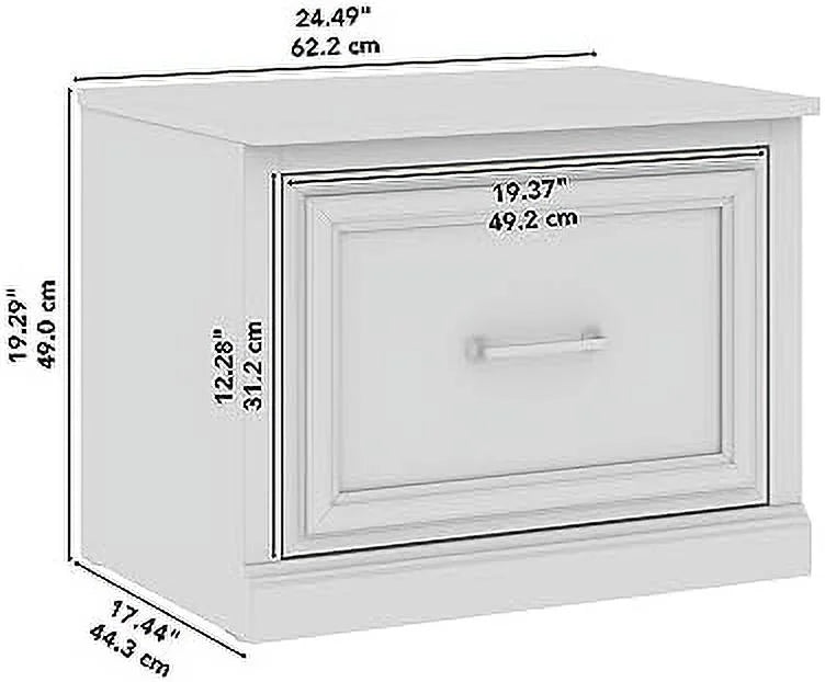 Small Wooden Shoe Bench with Drawer S6063