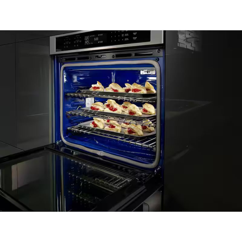 27 in. Double Electric Wall Oven Self-Cleaning with Convection in Stainless Steel B563