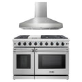 48 Propane Gas Range and Wall Mount Range Hood K9972
