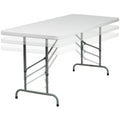 72 Height Adjustable Folding Table Granite White 6/Pack Q2892