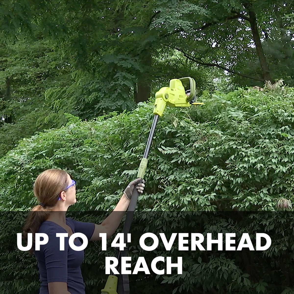 Electric 21-inch Telescoping Pole Hedge Trimmer H852