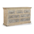 White 7-drawer Solid Wood Dresser W266