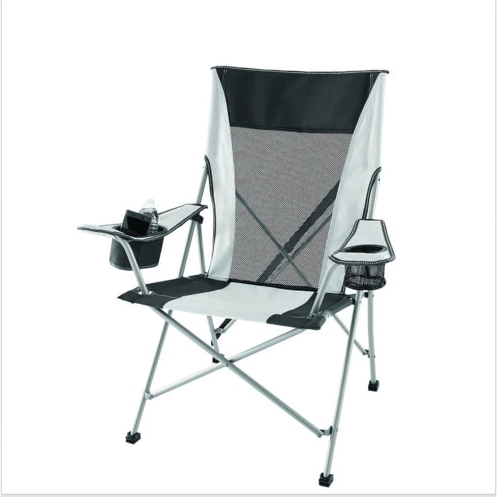Gray and Black Mesh Camp Chair M661