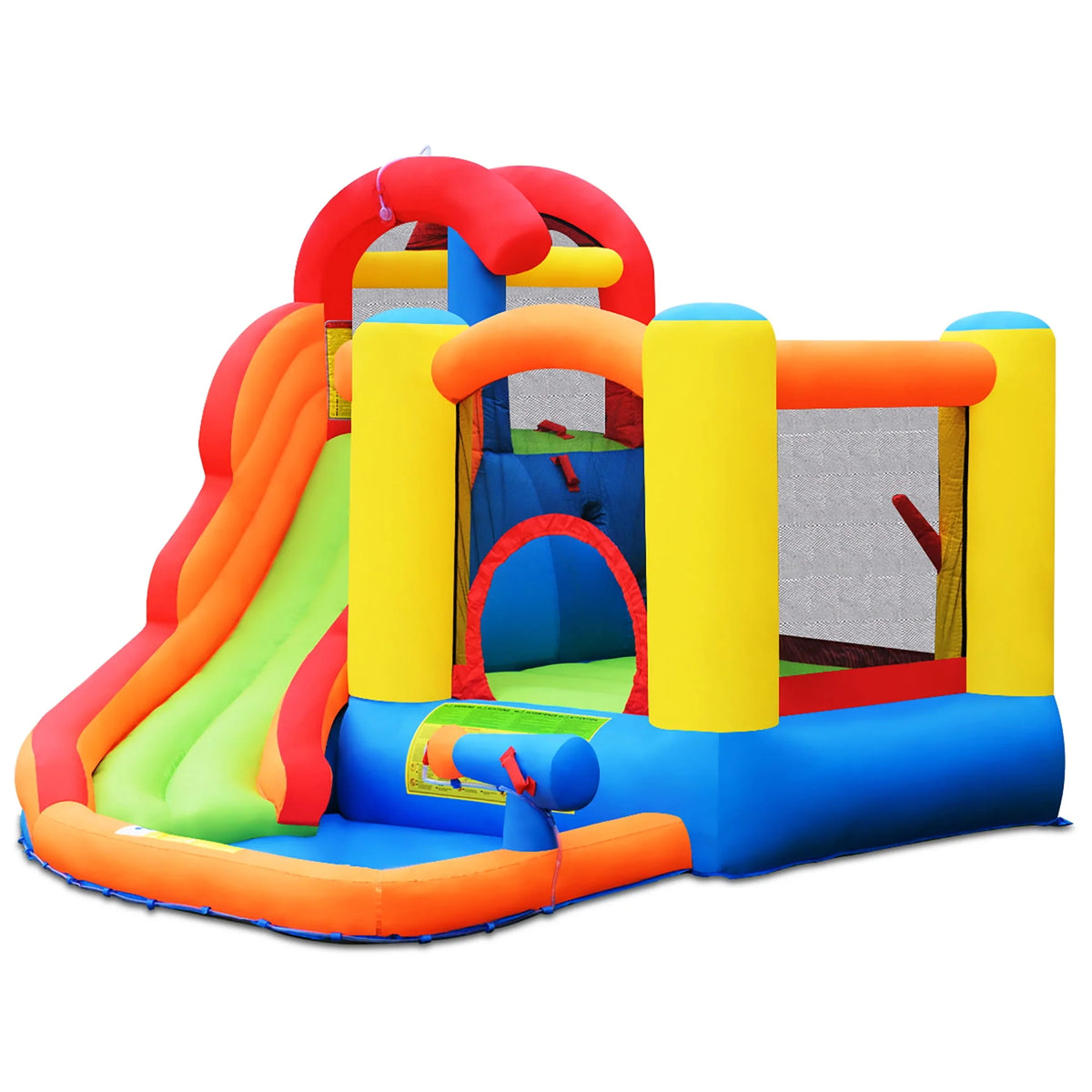 Inflatable Bounce House Water Slide with Splash Pool V8718