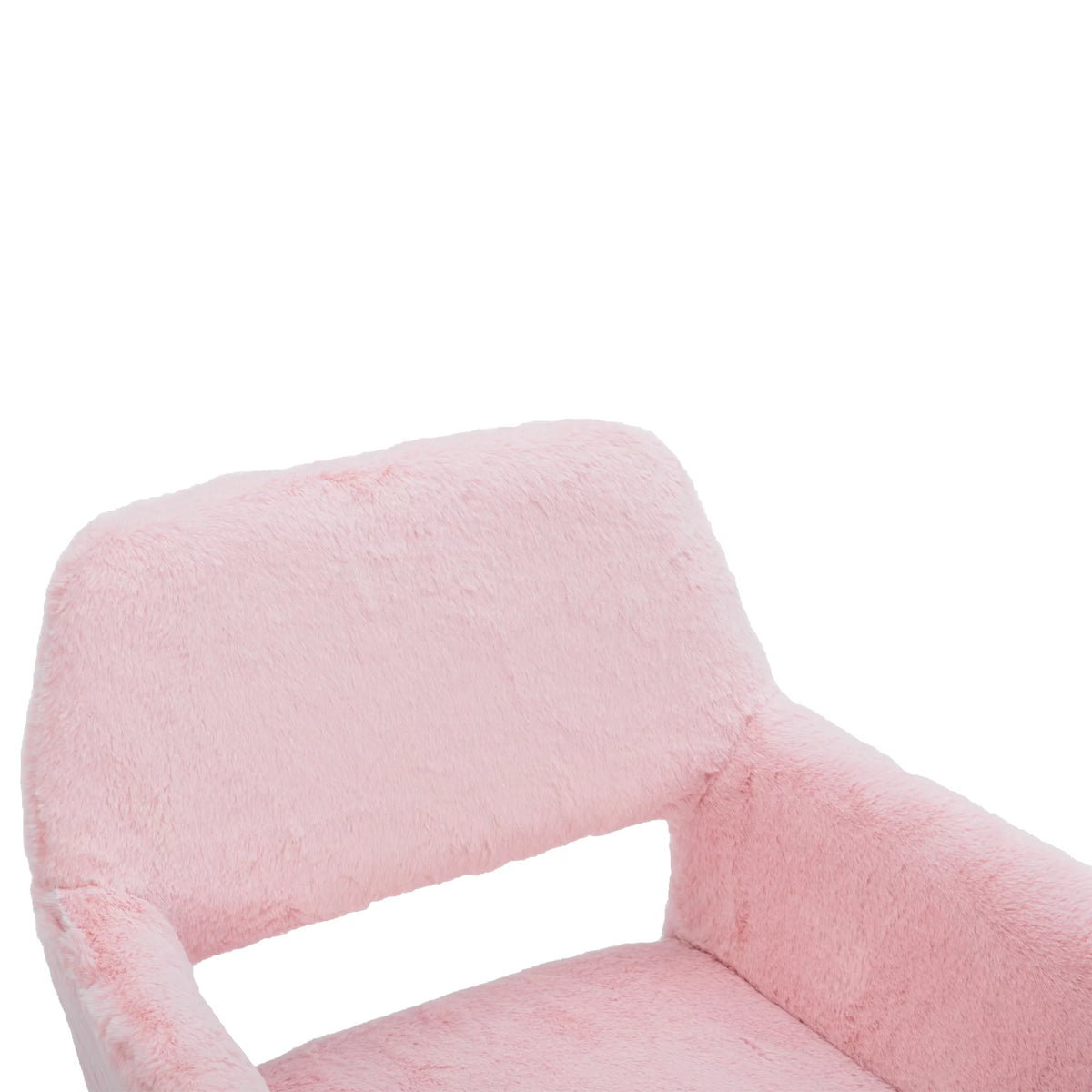 Faux Fur Dining Chairs with Steel Leg Q207691