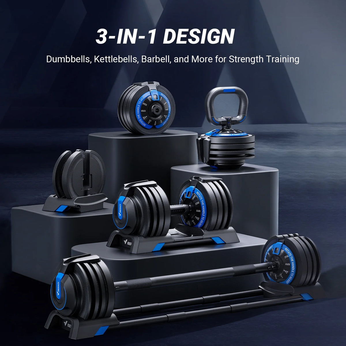 Adjustable Dumbbell Weight Set Y4659