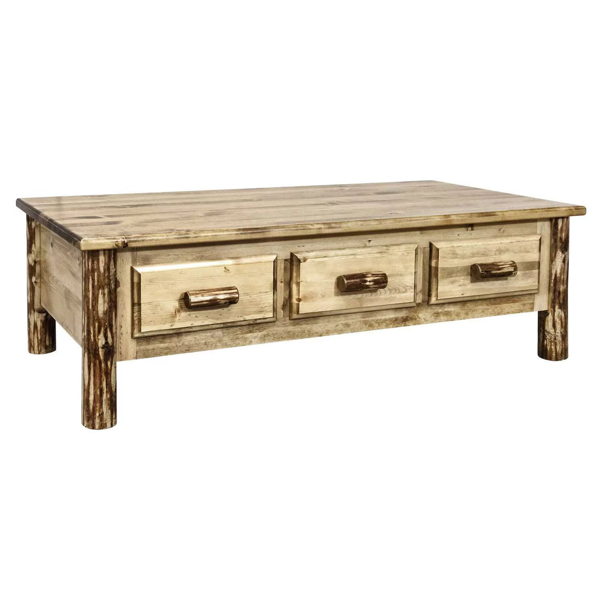Brown Lacquered Wood Coffee Table Q2810