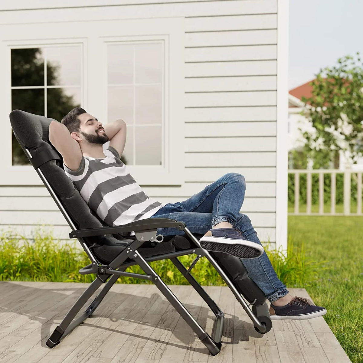 Oversized Zero Gravity Chair with Cushion F50625
