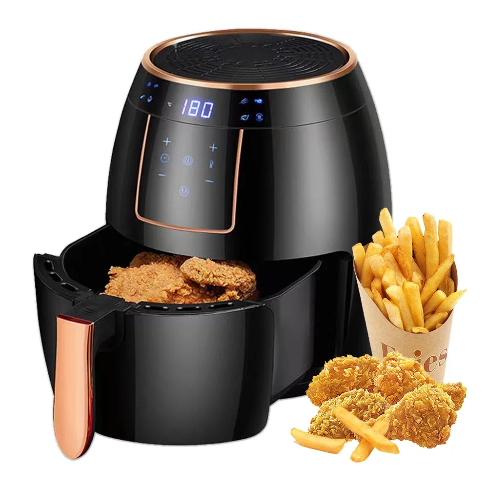 5.5L 1300W Touch Screen Electric Air Fryer with Bakeware N5499