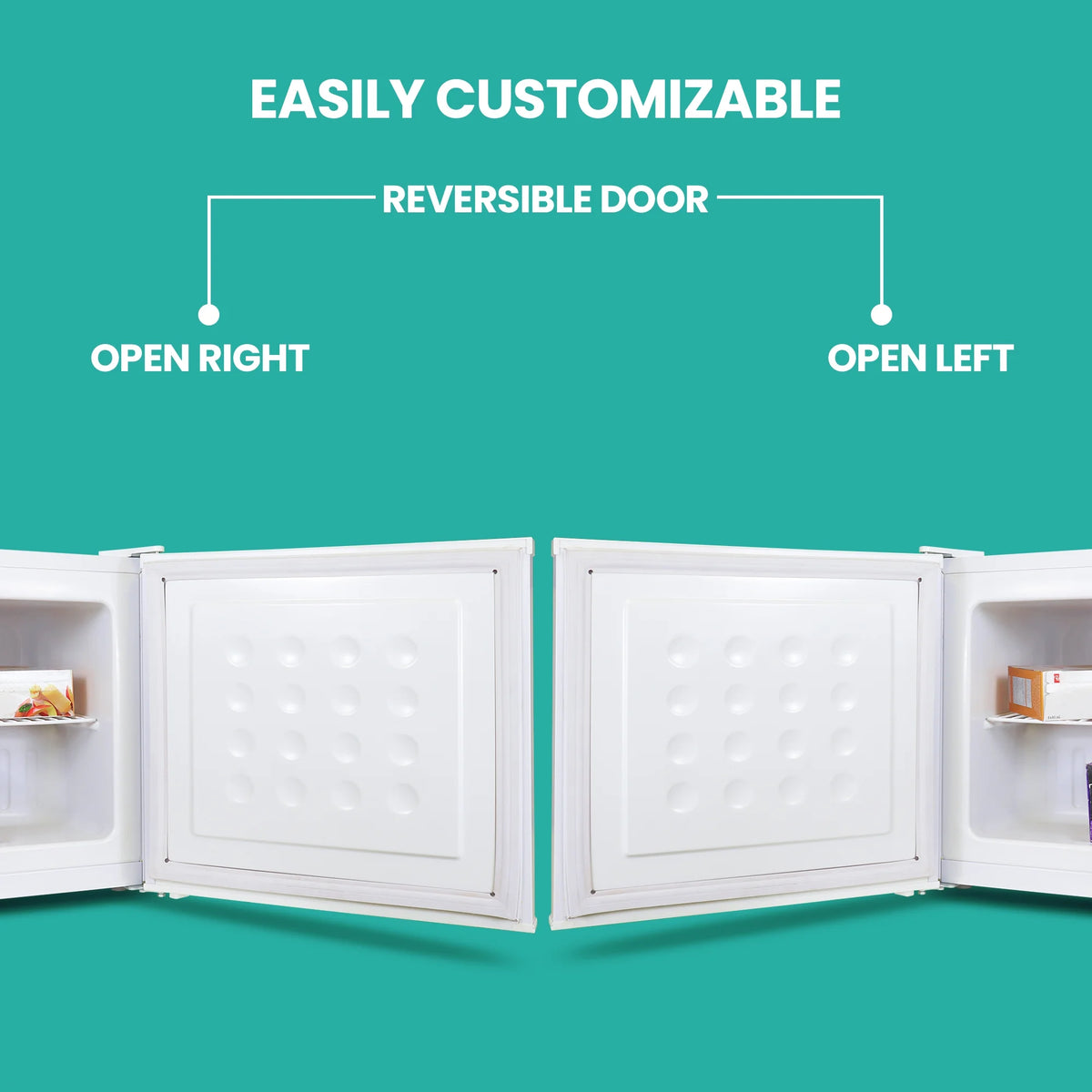 White 1.2 cu ft Upright Freezer C588