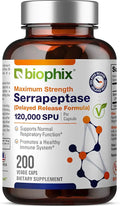 Serrapeptase 120000 SPU 200 Veggie Caps Delayed Release G437010