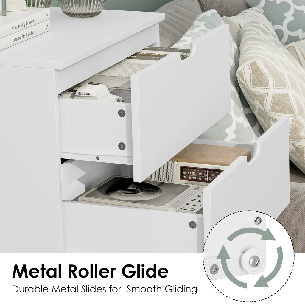 White 5 Drawer Dresser L63454