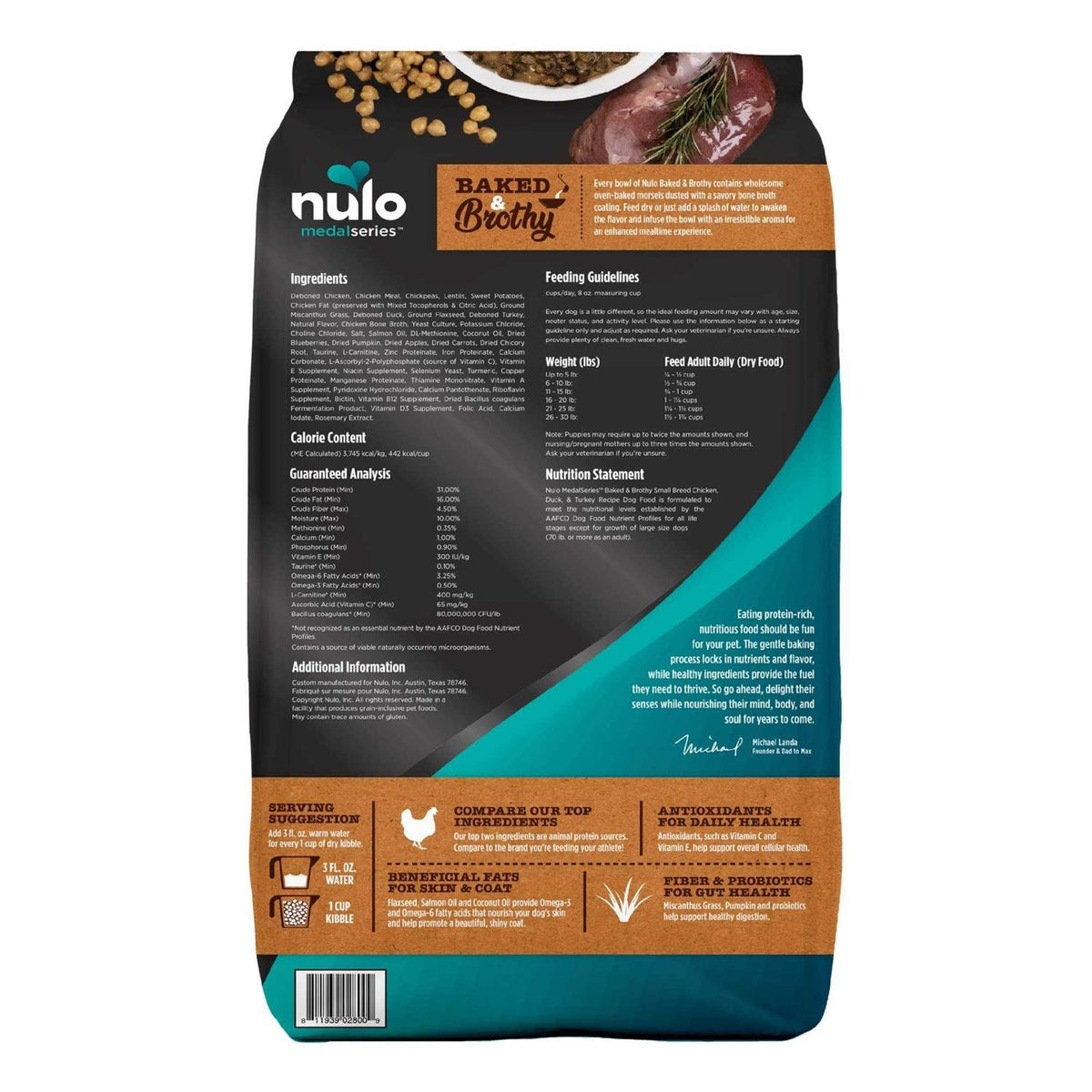 Chicken Duck & Turkey Adult Dry Dog Food M6468