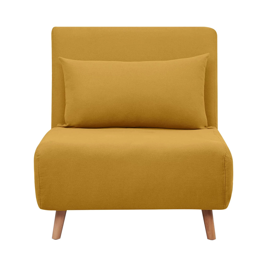 Light Gray Polyester Convertible Futon Chair H602521