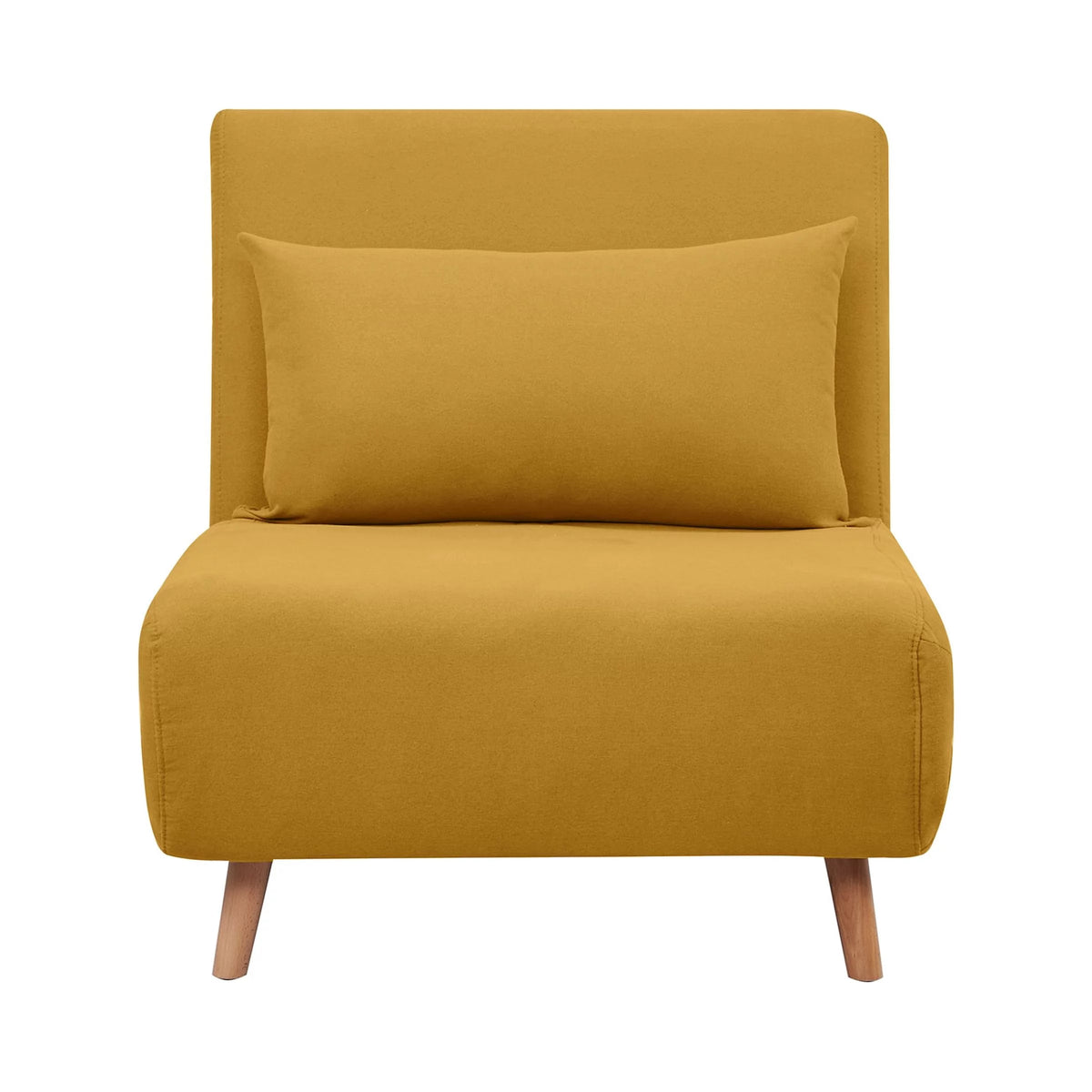 Light Gray Polyester Convertible Futon Chair H602521