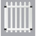 White Vinyl Picket Gate V749770
