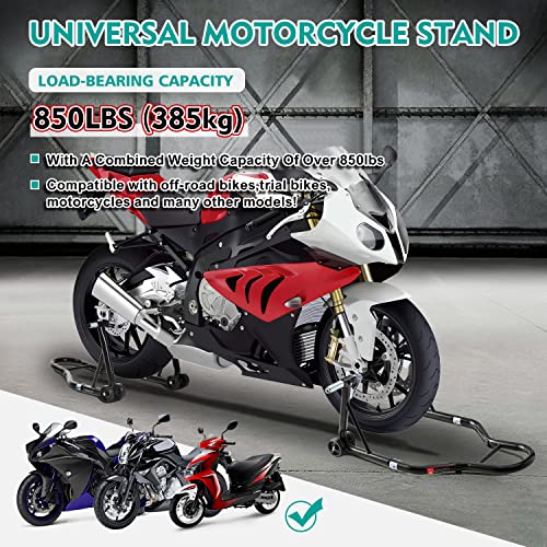 Motorcycle Rear Wheel Lift Stand Red K855487