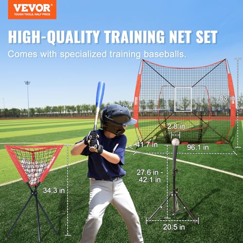 Portable Baseball Training Net with Carry Bag T72878