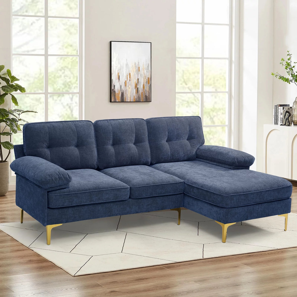 3-Piece Modular L-Shaped Sectional Sofa L65253