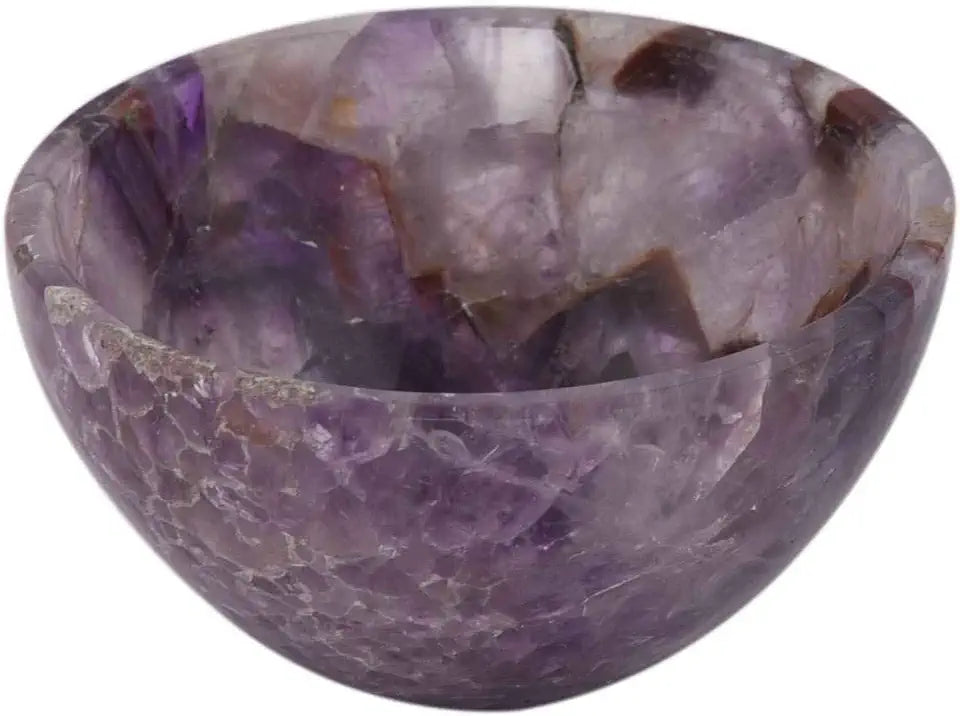 Handmade Carved Amethyst Stone Bowl 3 Inches X1866