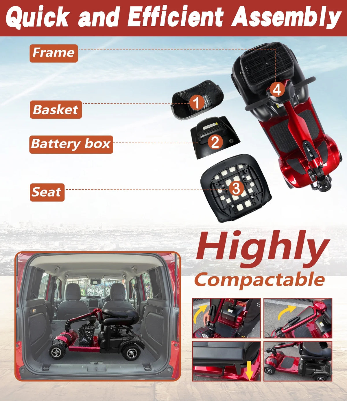 4 Wheel Mobility Scooter C602015