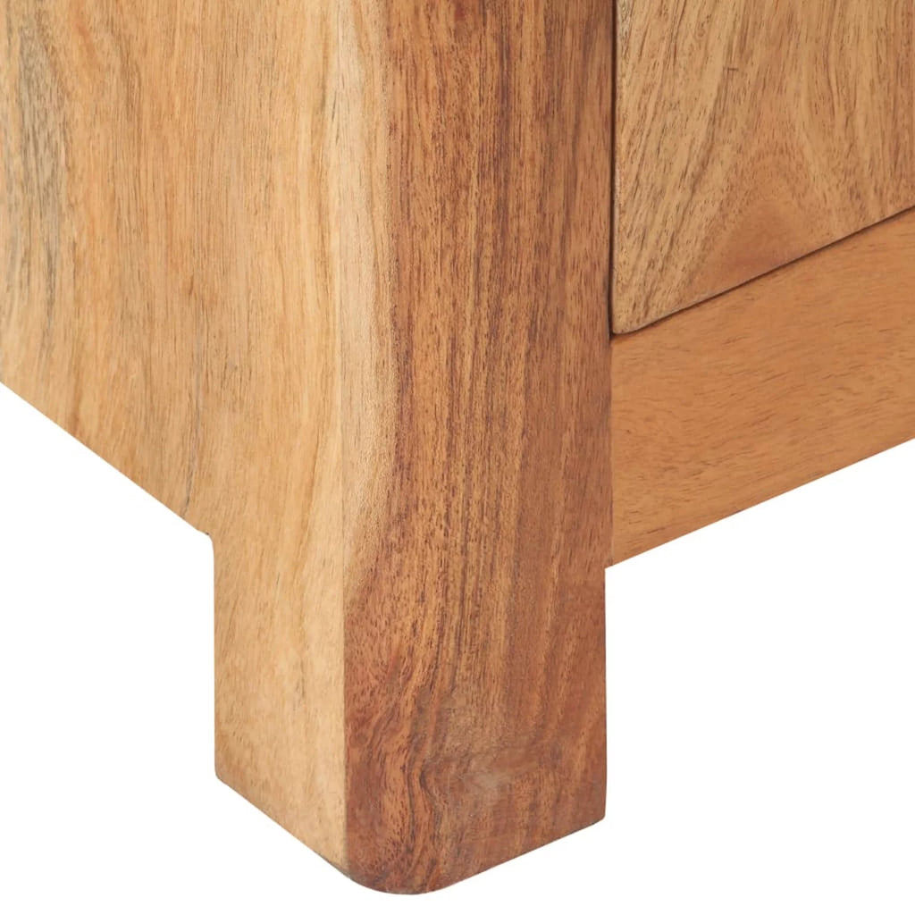 Solid Acacia Wood Bedside Cabinet O3068