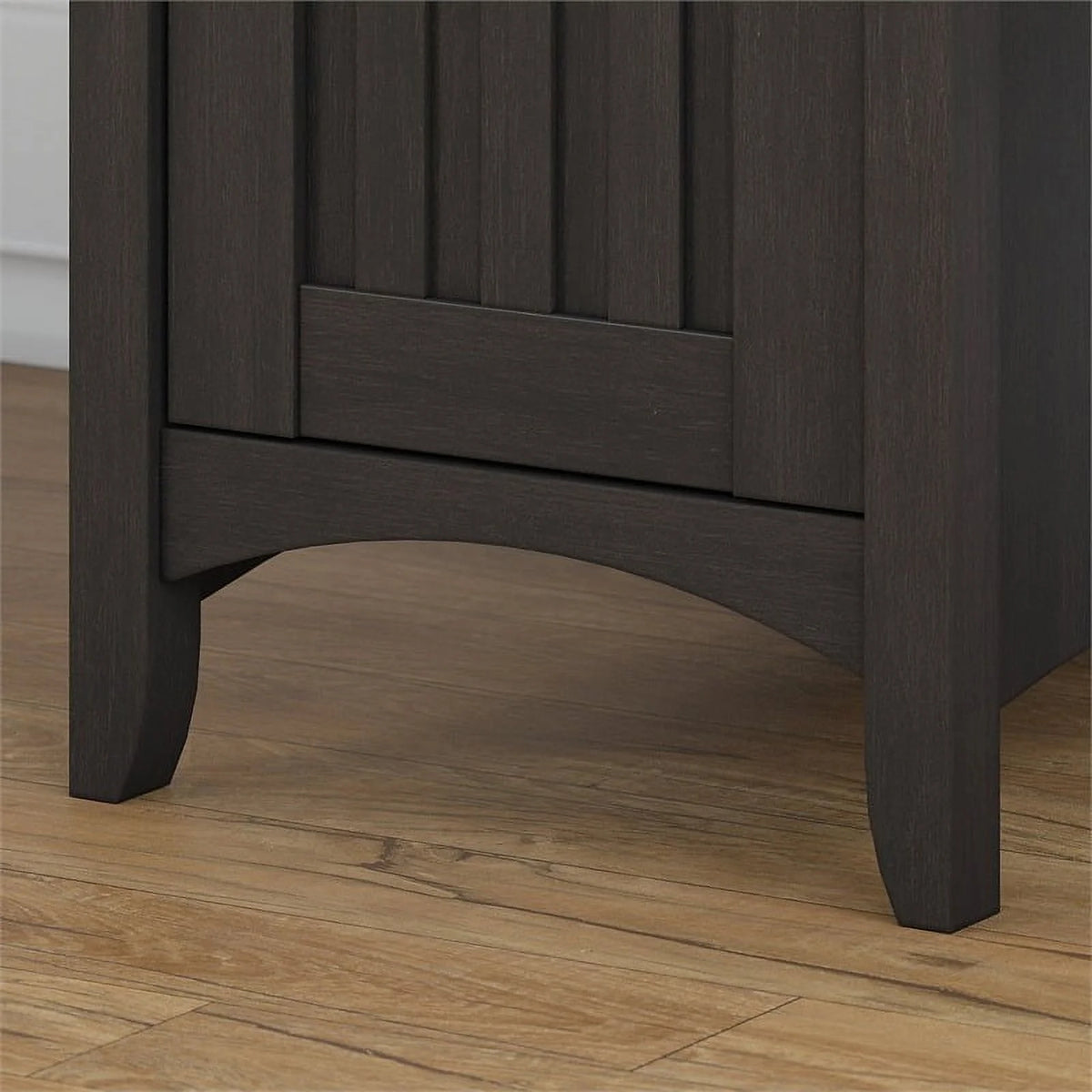 60" Wood L Shaped Desk with Hutch T8244