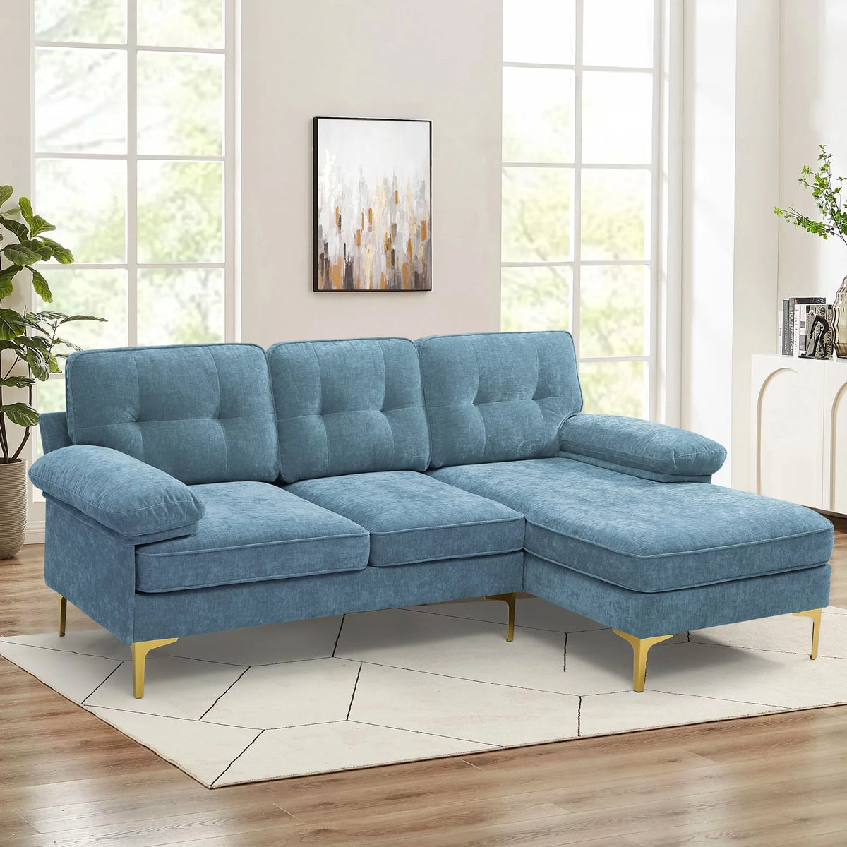 3-Piece Modular L-Shaped Sectional Sofa L65253