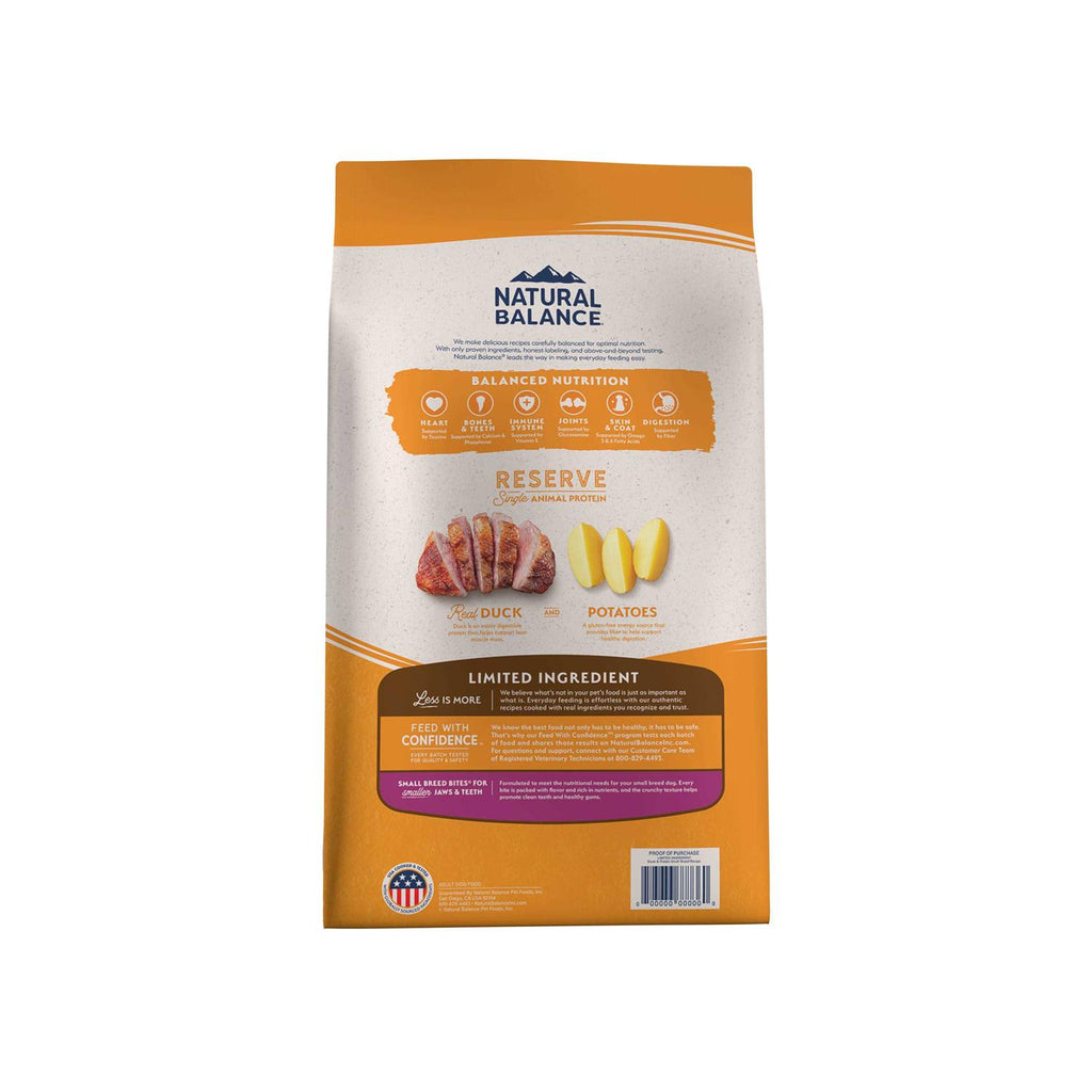 Limited Ingredient Duck & Potato Small Breed Dog Food N4164