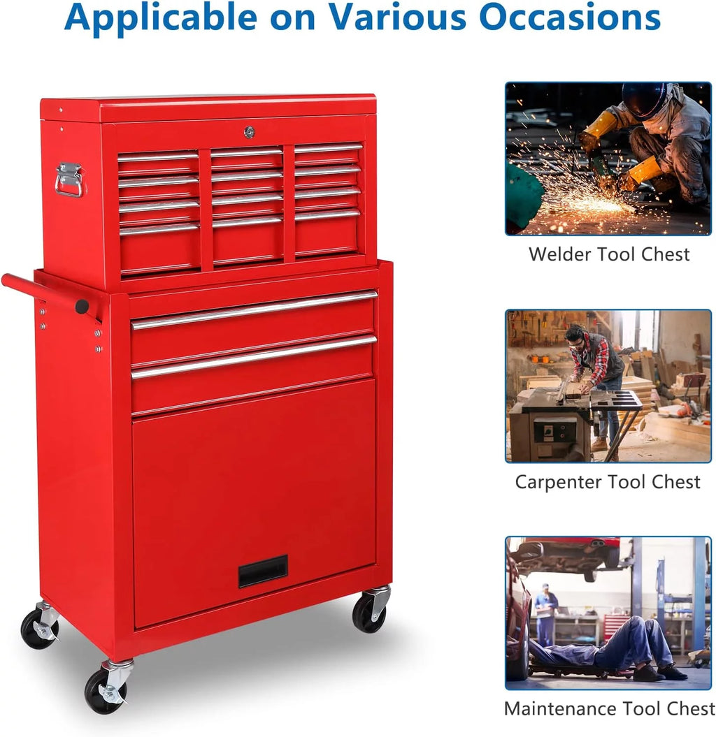 8 Drawer Rolling Tool Chest with Lock U873