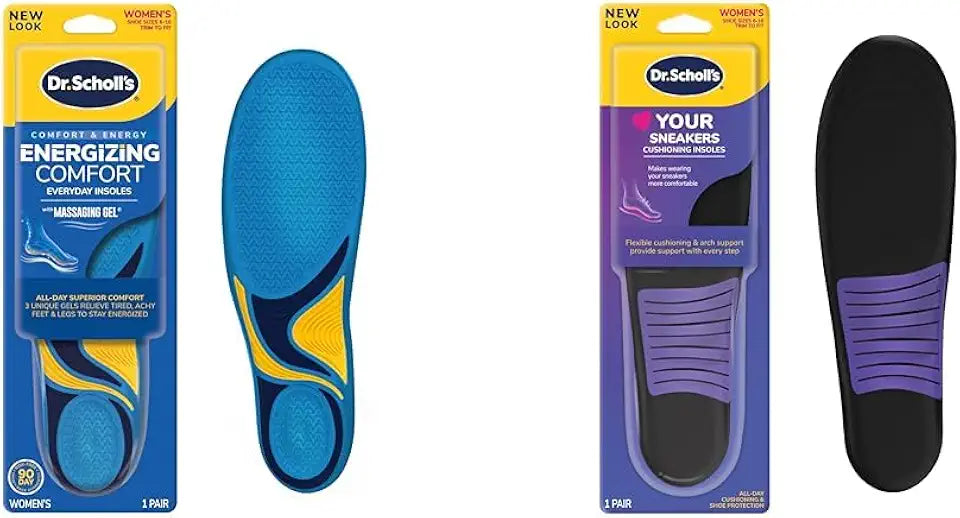 Shock Absorbing Arch Support Insoles, Women's Size 6-10 A450