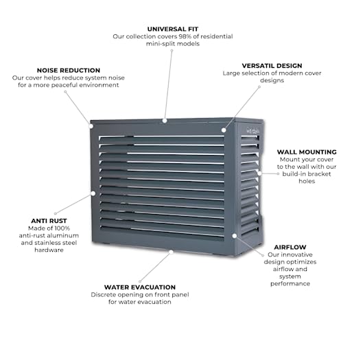 Aluminum Mini Split AC Cover for Outside Units K79444