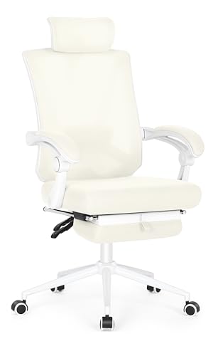 Ergonomic Office Chair with Footrest and Adjustable Lumbar Support V77411