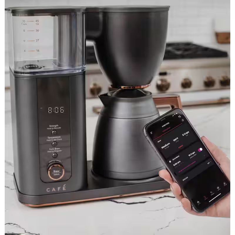 10 Cup Matte Black Drip Coffee Maker with Thermal Carafe E53510