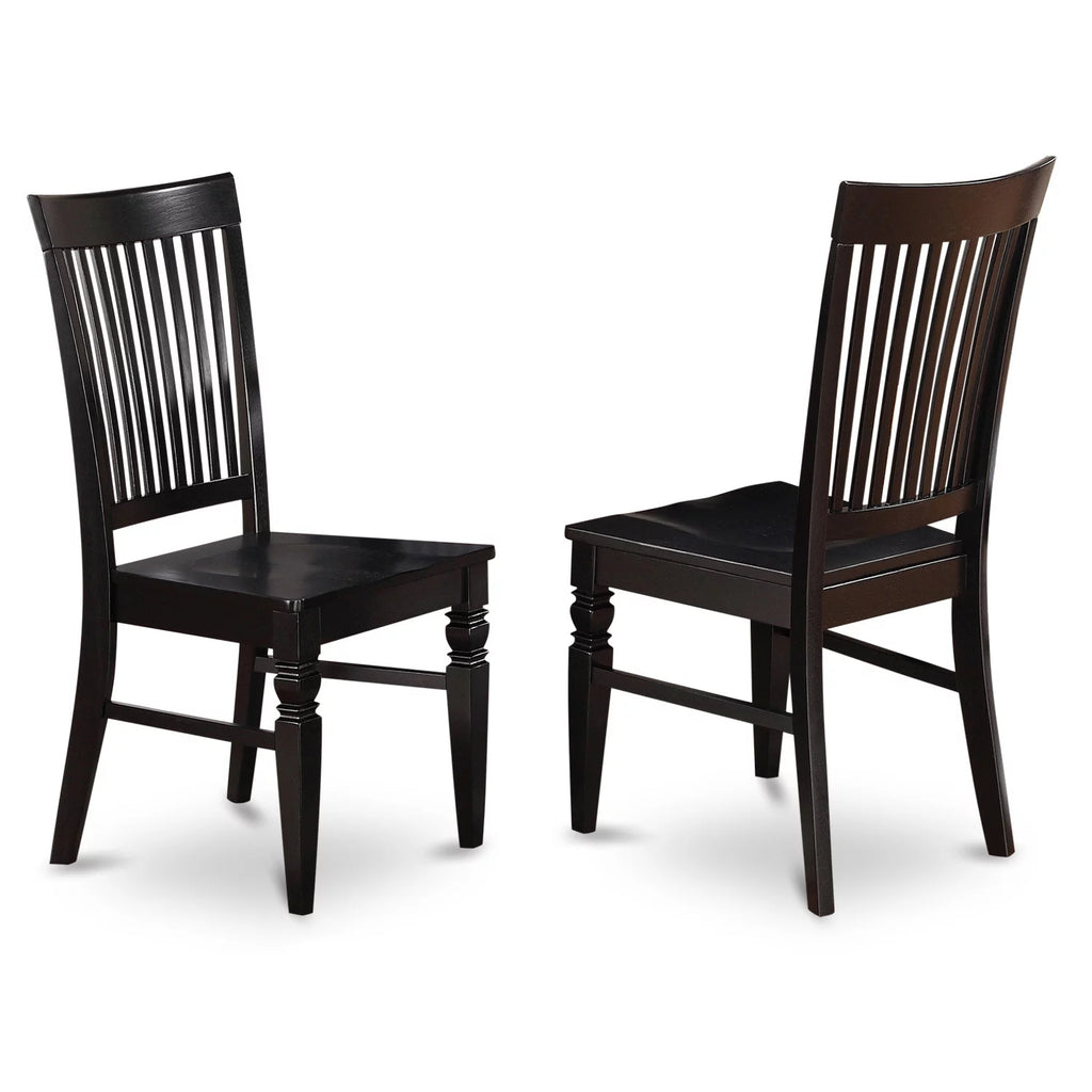 Black 6 Piece Rectangular Dinette Table Set L6151