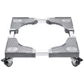 Adjustable Washing Machine and Dryer Stand with 4 Lifting Feet S9137